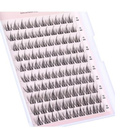 100pcs Cluster Lashes D Curl Individual Eyelashes DIY Lash Clusters Wispy Cluster Eyelash Extensions Manga Look Lahes Idividual Custer DIY Eyelashes Extensions by Goddvenus Natural Clusters-QC - Buy Online on SooperMarket.com