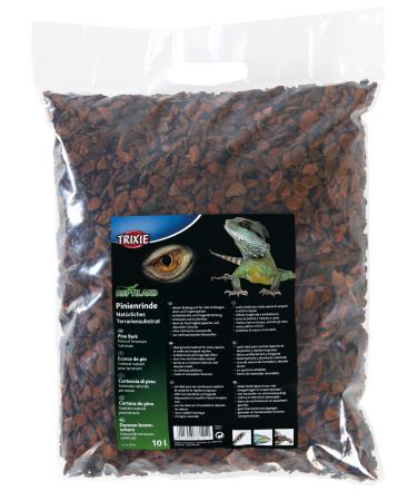 Trixie 76141 Pine Bark Natural Terrarium Substrate 10 l Brown 10 liters