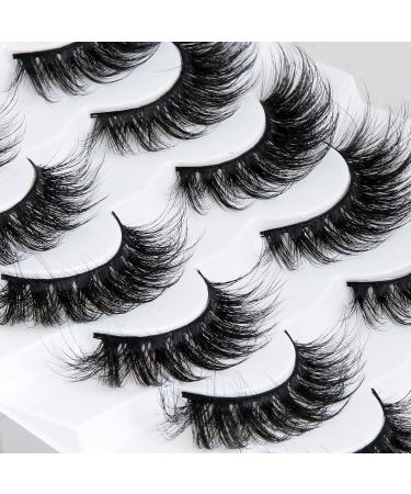 Buy 7 Pairs of 6D False Eyelashes - Reusable Natural Artificial Eyelashes Set (G886) - International Shipping Available - Buy Online on SooperMarket.com
