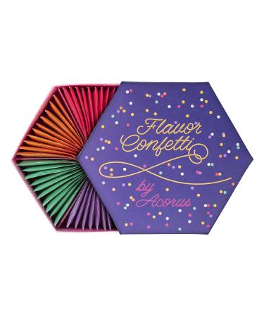 Acorus |A flavors confetti tea set |Natural tea gift set |Celebrate with 6 different flavors |Large tea box for different occasions60 herbs tea bags