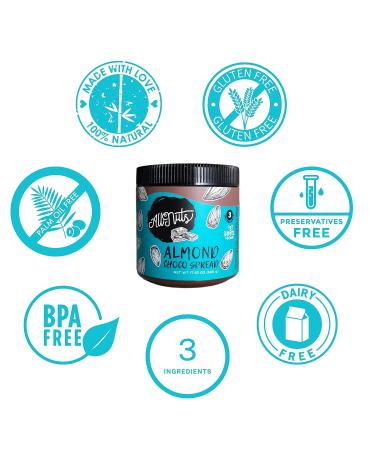ALLNUTS Choco Almond Spread - 100% Natural, Creamy Texture, Additives Free, Keto & Vegan Friendly (17.6oz) - Buy Online on SooperMarket.com