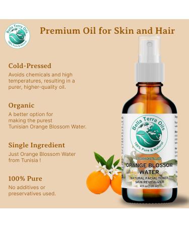 Orange Blossom Water (Neroli Hydrosol) - 1 Gallon | Natural Skin Refresher Aromatherapy & Glow - Bella Terra Oils (Pack of 10 - Buy Online on SooperMarket.com