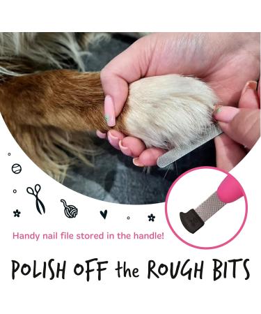 BUGALUGS Dog & Cat Nail Clippers - Nail Trimmer with Safety Guard & File for Grooming Medium to Large Pets - Buy Online on SooperMarket.com
