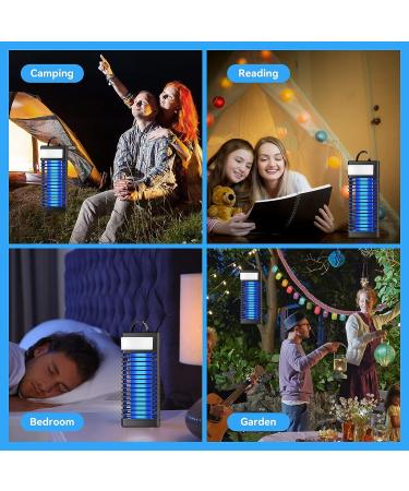 Bug Zapper Indoor and Outdoor - Cordless Mosquito Killer for Home, Garden, and Patio Use (Black) - Buy Online on SooperMarket.com