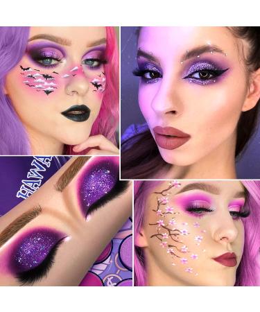 DE LANCI Professional Purple Eyeshadow Palette - 12 Shades, Waterproof & Long Lasting - High Pigmented Matte, Shimmer, and Metallic - Small & Cute Makeup Palette - Buy Online on SooperMarket.com