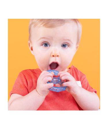 Bright Starts Stay Cool Teethers - Cooling Bite Rings BPA-Free Silicone Long-Lasting Multicolored - Turquoise/Blue/Red for Babies - Buy Online on SooperMarket.com
