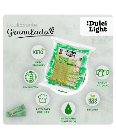 Dulci Light Stevia Sweetener - 100 Calorie-Free Bags | Natural Sugar Substitute for Drinks & Food - Shop Internationally! - Buy Online on SooperMarket.com