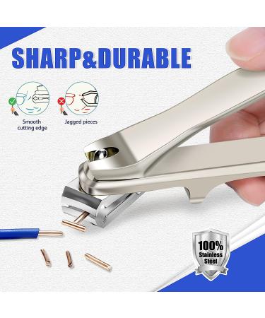 Dr. MODE Easy Grip 360 Rotary Toenail Clippers for Men Seniors - Ultra Sharp Stainless Steel Nail Cutters with Long Handle and Nail File - Buy Online on SooperMarket.com