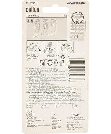 Buy Braun Electric Shaver Replacement Foil 31B - Compatible with Flex XP & Integral Shavers - Black 31B Single - Buy Online on SooperMarket.com