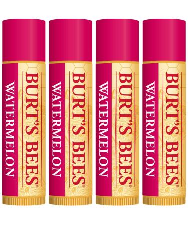 Burt's Bees Watermelon Lip Balm 4-Pack - 100% Natural Origin Moisturizing Formula - Buy Online on SooperMarket.com