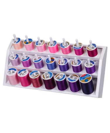 ArtBin 6820AG Thread Storage Tray  Sewing & Craft Organizer Unit  Holds Up to 21 Spools of Thread  White