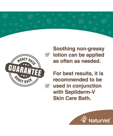 NaturVet Septiderm-V Skin Care Lotion for Dogs & Cats - Pet Health Supplement for Dermatitis, Allergies, Hot Spots, Rashes - 4 Oz - Buy Online on SooperMarket.com