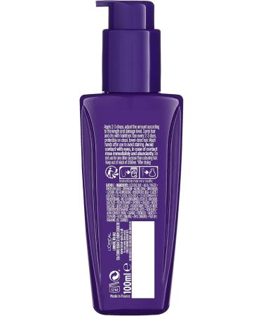 L'Oreal Paris Elvive Colour Protect Purple Anti-Brassiness Hair Oil For Highlighted Brunette Blonde & Grey Hair 100ml - Buy Online on SooperMarket.com