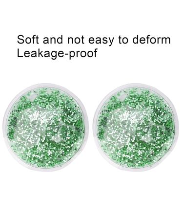 Round Gel Eye Ice Pack - Hot and Cold Therapy for Pain Relief, Dark Circles, Puffiness - Reusable Mini Eye Gel Pad - Green - Buy Online on SooperMarket.com