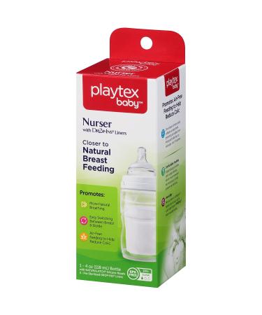 Playtex Premium Nurser 4 oz 1 ct - Best Quality Nursing Bottle for Baby - Buy Online on SooperMarket.com