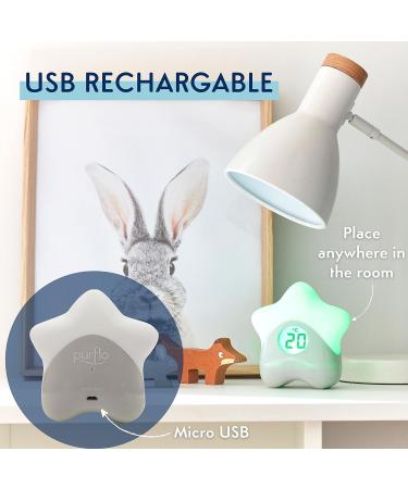 Purflo Starlight Colour Changing Baby Room Thermometer | USB Rechargeable Digital Temperature Monitor - Buy Online on SooperMarket.com