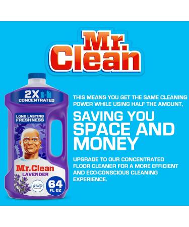 Mr Clean Multi Purpose Lavender Liquid Cleaner - Non-Toxic 64oz | 2X Concentrated Hardwood Floor Cleaner - 2 Pack - Buy Online on SooperMarket.com
