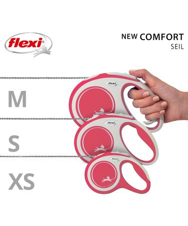 Buy Flexi Dog Leash - Extendable Soft Handle 3/5/8m 20kg Capacity Red Small - International Shipping - Buy Online on SooperMarket.com