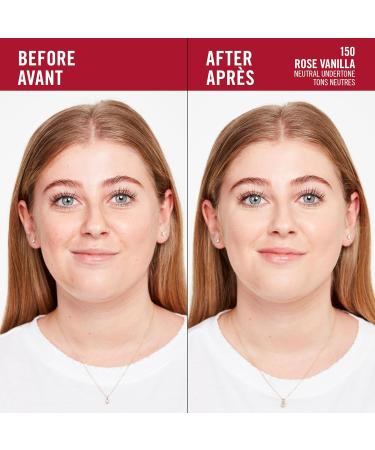 Rimmel London - Lasting Finish 35 Hour Foundation Long-Wearing Hydrating Vegan Formula Full-Coverage - Rose Vanilla 1 count (Pack of 1) Rose Vanilla - 150 - Buy Online on SooperMarket.com