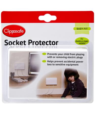 Clippasafe Socket Protector Pack of 1 Pack of 1 White