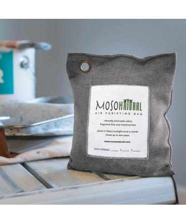 Moso Natural 500g Air Purifying Bag - Scent-Free Odor Eliminator for Kitchens, Bedrooms, Living Rooms & Pet Areas - Premium Bamboo Charcoal Absorber - Buy Online on SooperMarket.com