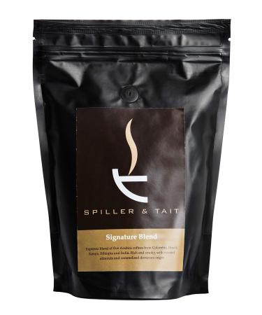 Spiller & Tait Signature Blend - Ground Coffee 500g Bag Multi Award Winning - Roasted in Small Batches in the UK Suitable for Filter/Aeropress/Cafetiere