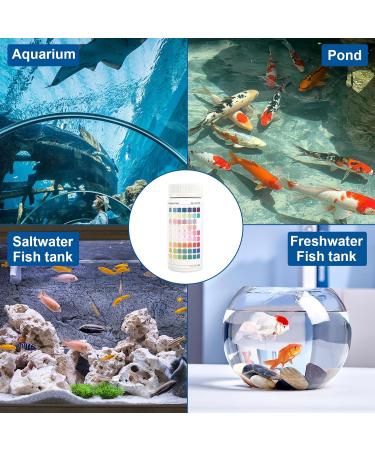Buy Aorops 9-in-1 Aquarium Test Strips - 100 Pieces for Accurate Water Testing | Nitrate Nitrite Hardness pH & More - Ideal for Fish Tanks - Buy Online on SooperMarket.com