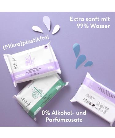 Na f Plastic-Free Lotion Wet Wipes Storage Box - 432 Pieces (8 x 54 Wipes) - Natural Ingredients for Baby & Face - Eco-Friendly eCommerce - Buy Online on SooperMarket.com