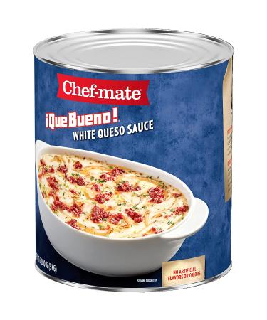 Chef-mate Que Bueno White Queso and Nacho Cheese Sauce  Canned Food  6 lb. 10 oz. Bulk Can - Buy Online on SooperMarket.com