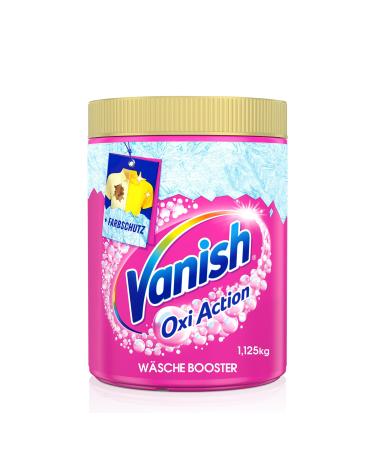 Vanish Oxi Action Powder Pink 1 x 1.125 kg Stain remover and laundry booster powder without chlorine For colored laundry