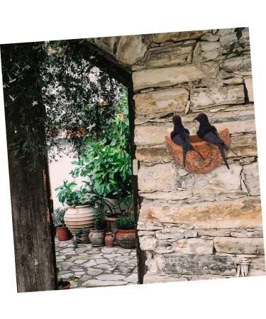 Toddmomy Rattan Swallow Nest Bird Statue - Realistic Outdoor Ornament for Garden Decor | Ideal for Bird Lovers - Buy Online on SooperMarket.com