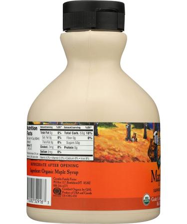 Coombs Family Farms Organic Maple Syrup Grade A Amber - 16 Fl Oz | Rich Flavor - Buy Online on SooperMarket.com
