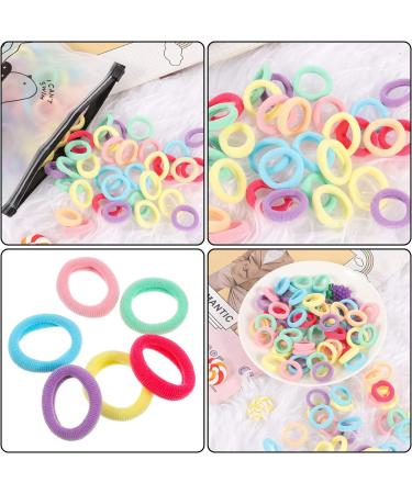 Phoetya Baby Hair Ties 200 Pcs - Candy Color Elastic Hair Bands for Kids Girls - Buy Online on SooperMarket.com
