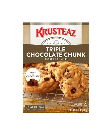 Krusteaz Bakery Style Cookie Mix, Triple Chocolate Chunk, 15.5-Ounce Boxes (Pack of 12)