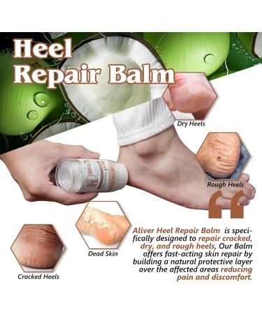 Cracked Heel Repair Cream Heel Balm Foot Cream for Cracked Heels and Dry Skin Calluses Feet Cracked Heel Repair Balm Hydrates and Softens Dry Feet 70G (Coconuts) - Buy Online on SooperMarket.com