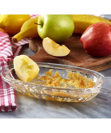 DESTALYA Glass Apple Grater for Baby Food - Manual Healthy Puree Maker and Small Food Processor Plate - Buy Online on SooperMarket.com