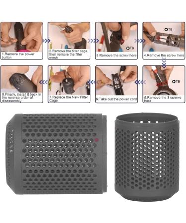 Hair Dryer External Filter Cage Easy to Install Strong Reusable Hair Dryer External Filter for HD08 - Buy Online on SooperMarket.com