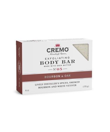 Cremo Exfoliating Body Bar No. 08 Bourbon & Oak 6 oz (170 g)