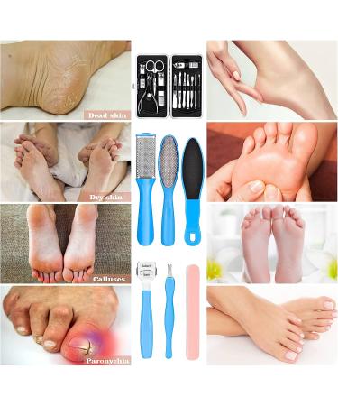 Pedicure Kits - Callus Remover for Feet  23 in 1 Professional Manicure Set Pedicure Tools Stainless Steel Foot Care  Foot File Foot Rasp Dead Skin for Women Men Home Foot Spa Kit  Blue23 - Buy Online on SooperMarket.com