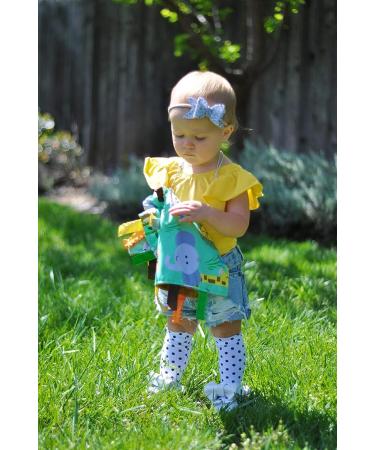 Baby Jack & Co Jungle Lovey Tag Toy for Babies - Crinkle Toy for Baby - Soft & Safe - Learn Shapes & Colors - BPA Free - Buy Online on SooperMarket.com