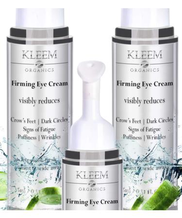 2 Pack Eye Cream Serum with Hyaluronic Acid Vitamin E Caffeine & Anti Aging Complexes to Reduce Dark Circles Puffiness Under Eye Bags Wrinkles & Fine Lines for Men & Women