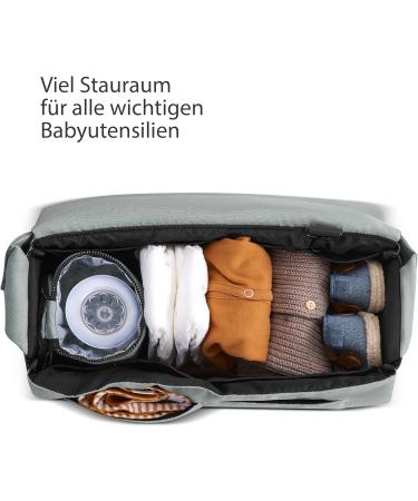 ABC Design Diaper Bag Urban | Crossbody Messenger Bag with Baby Accessories | Large Compartment & Wide Shoulder Strap - Polyester Pine - Buy Online on SooperMarket.com
