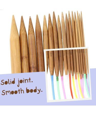KnitPal 12-inch Short Circular Knitting Needles Set - 11 Sizes for Babies, Sleeves, Socks - Free Patterns eBook - US 0-10 (2-6mm) - Buy Online on SooperMarket.com