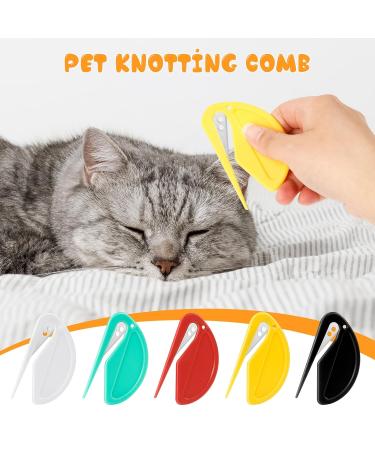 Premium PET Knotting Comb & De-Filzer for Long-Haired Dogs & Cats | Steel Blade Knot Removal Tool - Buy Online on SooperMarket.com