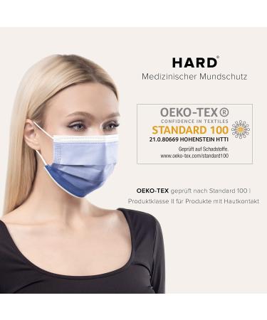 HARD 50 pieces Disposable Face Masks | Made in Germany | Type IIR & CE certified | Breathable Triple Layer - Filtration 99 78% | Elastic Earloops | Mouth Cover - Adults - Rainbow Midnight 50 Piece standard size (17 5 cm x 9 5 cm) Rainbow Midnight - Buy Online on SooperMarket.com