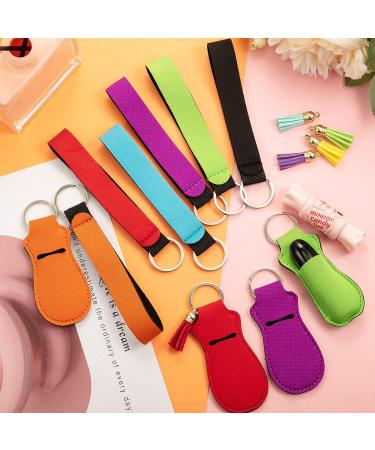 30-Piece Lipstick Holder Keychain with Wristlet & Colored Tassel Pendants for Women - Perfect for Travelling - Buy Online on SooperMarket.com