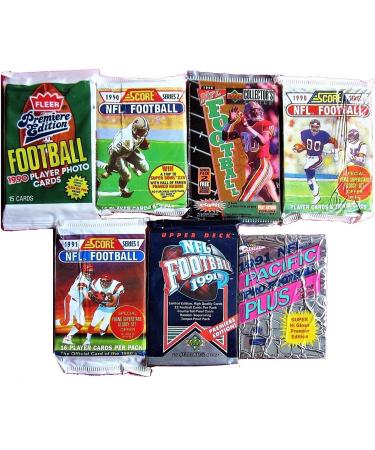 Vintage Football Cards Lot - 60 Unopened Packs from 80s/90s - Buy Online on SooperMarket.com