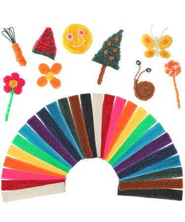 UPINS Wax Craft Sticks for Kids Bulk 1500Pcs Bendable Sticky Wax Yarn Sticks in 13 Colors with Storage Bag for Kids Child Adults DIY Art Supplies