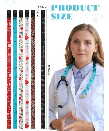 6 Pieces Stethoscope Cover Scrunchie - Elastic Fabric Sleeves for Nurses & Doctors | Compatible with Various Stethoscopes - 6 Stylish Neck Wraps - Buy Online on SooperMarket.com