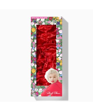Wet n Wild Marilyn Monroe Icon Headband Make-Up Hair Band in Velvety Soft Fabric Red Headband for Makeup and Skincare Routine No-Slip Design